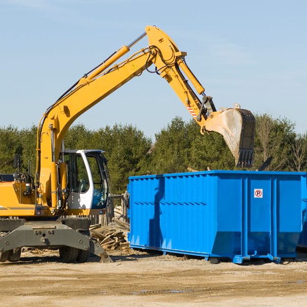 are there any restrictions on where a residential dumpster can be placed in Bristol TX